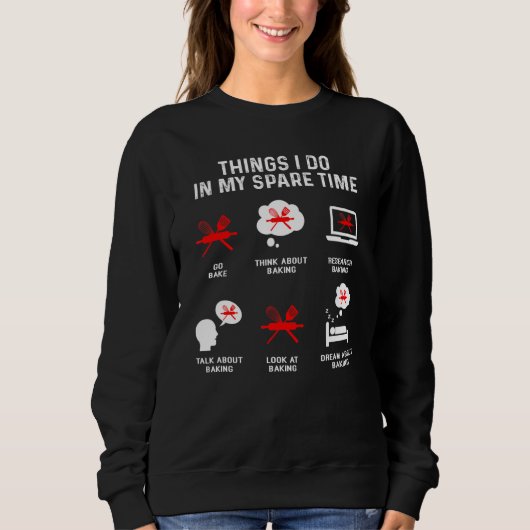 Sweatshirt Les Choses Que Je Fais Dans Mon Temps Libre Regard (Devant)