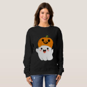 Sweatshirt Les citrouilles font la nuit parfaite. (Devant entier)