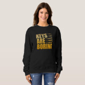 Sweatshirt Les clés sont ennuyeuses Serrurier Serrurerie Croc (Devant entier)