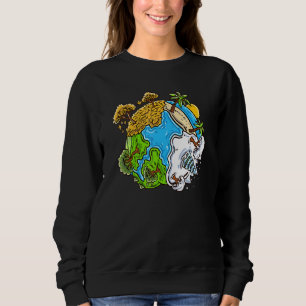 Sweatshirt Les climats de la Terre Inspiré de la neige de l'A
