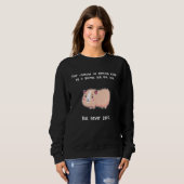 Sweatshirt Les cochons de Guinée jamais zéro rongeur cavé (Devant entier)