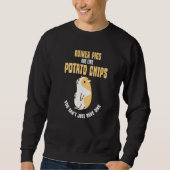 Sweatshirt Les cochons de Guinée sont comme des chips de pomm (Devant)