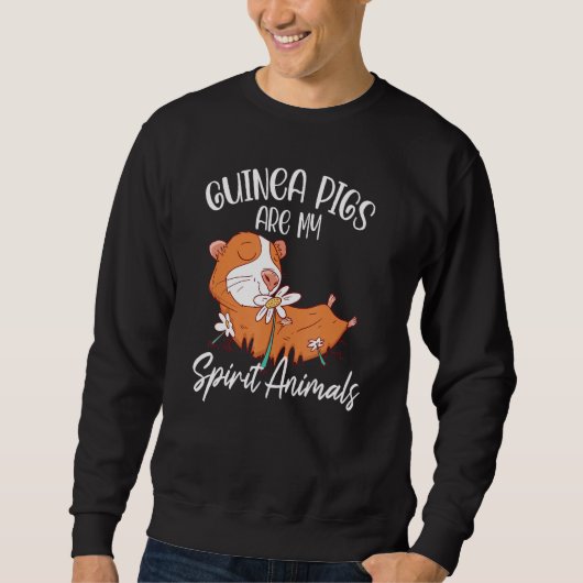 Sweatshirt Les Cochons De Guinée Sont Mon Esprit Animaux Anim (Devant)