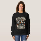 Sweatshirt Les cochons d'Inde sont ma conception de wheekness (Devant entier)