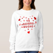 Sweatshirt Les Coeurs rouges du Quiero Mucho façonnent un gra (Devant)