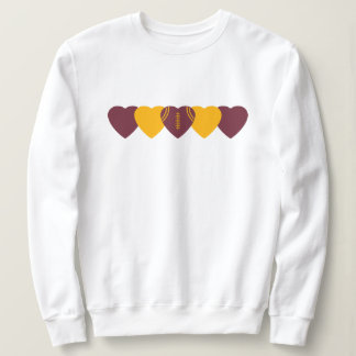 Sweatshirt Les commandants de Washington Heart Football Dark