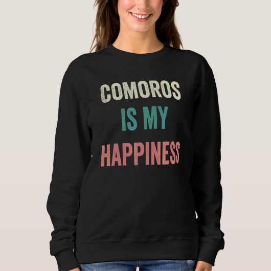 Sweatshirt Les Comores sont mon bonheur (Devant)