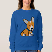 Sweatshirt Les Corgis de corgi poursuivent le Pembroke (Devant)