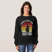 Sweatshirt Les Corks Sont Pour Les Quitters Wine Pun Citation (Devant entier)