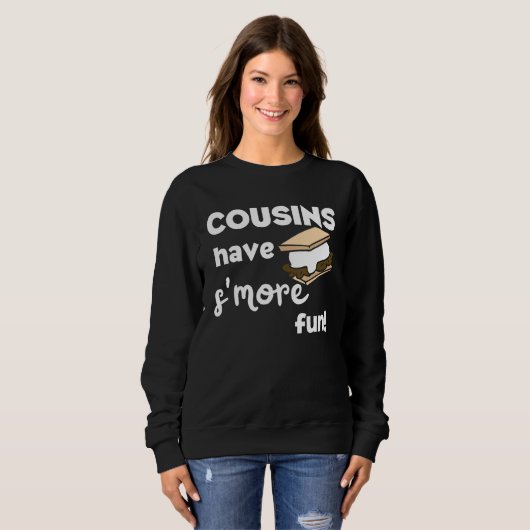 Sweatshirt Les Cousins Ont Plus Amusants Camping Cousin Famil (Devant entier)