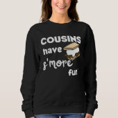 Sweatshirt Les Cousins Ont Plus Amusants Camping Cousin Famil (Devant)