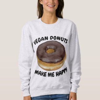 SWEATSHIRT LES DONUTS VÉGANS ME RENDENT HEUREUX