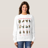 Sweatshirt Les douze jours de Noël (Devant entier)