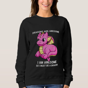 Sweatshirt Les Dragons Pour Enfants Sont Super Je suis Un Dra
