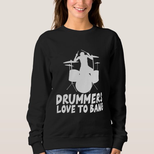 Sweatshirt Les Drummers Aiment Bang - (Devant)