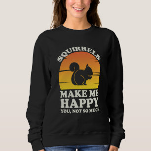 Sweatshirt Les écureuils me rendent heureux Vêtements d'écure
