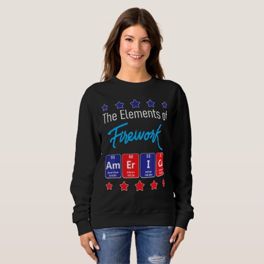 Sweatshirt Les Éléments De Firework Merica Firework Director (Devant entier)