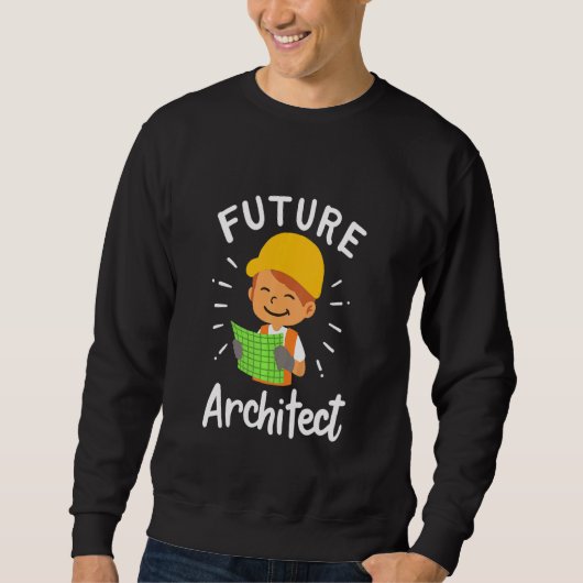 Sweatshirt Les Enfants Architect Future Architecture Cad Engi (Devant)