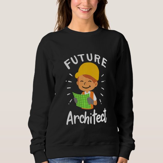 Sweatshirt Les Enfants Architect Future Architecture Cad Engi (Devant)