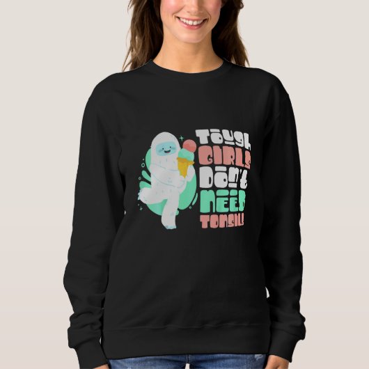 Sweatshirt Les Enfants Filles Dures N'Ont Pas Besoin De Tonsi (Devant)