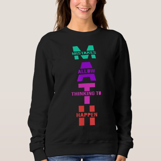Sweatshirt Les Erreurs De Professeurs De Maths Permettent De (Devant)