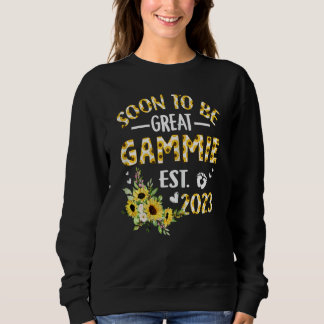 Sweatshirt Les Femmes Bientôt Être Gammie 2023 Tournesol Nouv