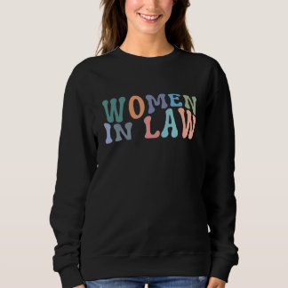 Sweatshirt Les Femmes Étudiantes À L'École De Droit Rétro