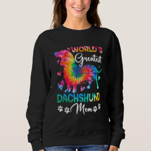 Sweatshirt Les Femmes Les Plus Grands Dachshund Coloré Pour L