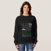 Sweatshirt Les femmes mangent Sommeil Golf Répéter Golf Lecte (Devant entier)