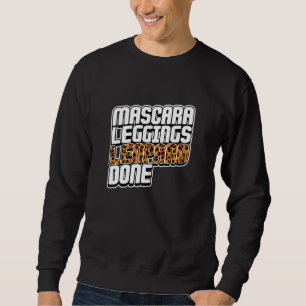 Sweatshirt Les femmes Mascara Leggings Leopard Fait Cheetah P