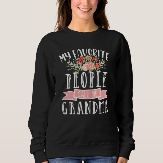 Sweatshirt Les femmes mes gens préférés m'appellent la mère d (Devant)