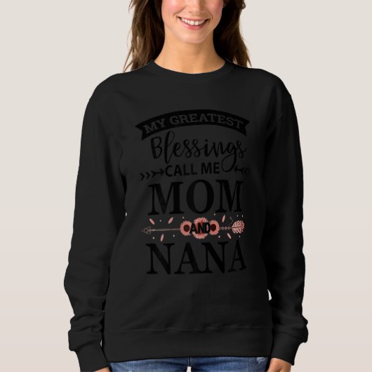 Sweatshirt Les Femmes Mes Plus Grandes Bénédictions M'Appelen (Devant)