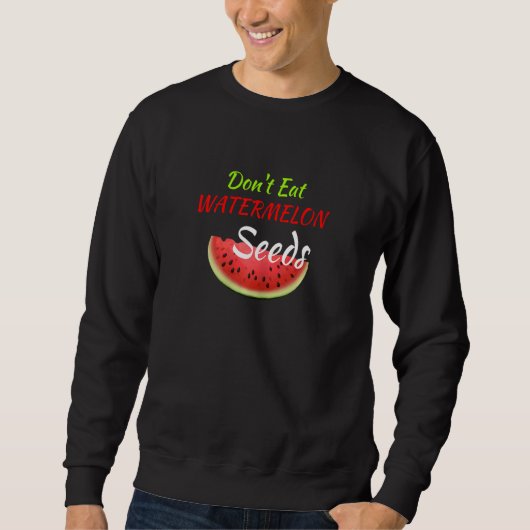 Sweatshirt Les femmes ne mangent pas de graines de pastèque M (Devant)