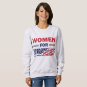 Sweatshirt Les femmes pour Trump (Devant entier)