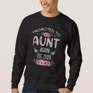 Sweatshirt Les femmes promues à nouveau la tante 2023 Floral 