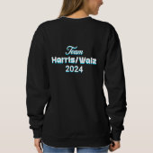 Sweatshirt Les Femmes Sans Enfant Votent Aussi ! Harris Walz  (Dos)