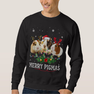 Sweatshirt Les Feux de Noël des trois cochons de Guinée