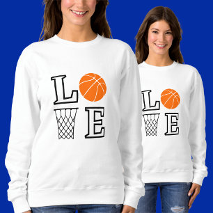 Sweatshirt Les filles aiment Basketball, Basketball Joueur Ca