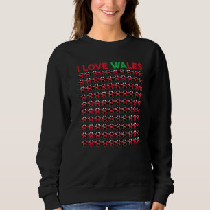 Sweatshirt Les filles aiment le pays de Galles de football bo