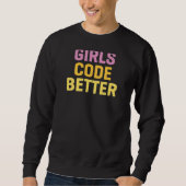 Sweatshirt Les filles Code Meilleure programmation Informatiq (Devant)