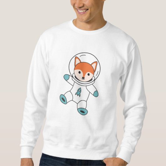 Sweatshirt Les Fuchs Volent Dans L'Espace En Tant Que Rocket (Devant)
