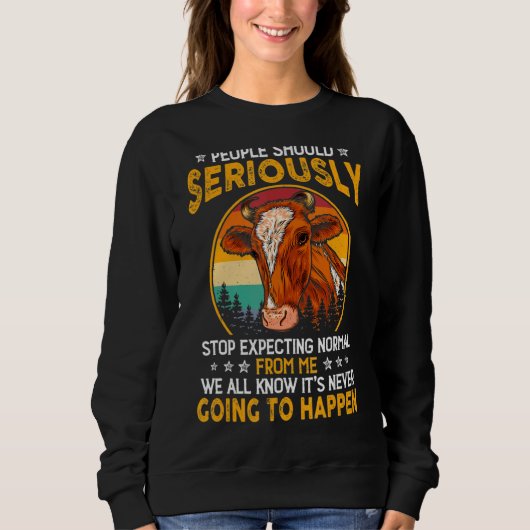 Sweatshirt Les Gens Devraient Sérieusement Cesser D'Attendre  (Devant)