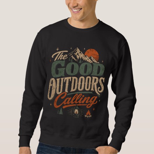 Sweatshirt Les Grands Espaces Appellent (Devant)