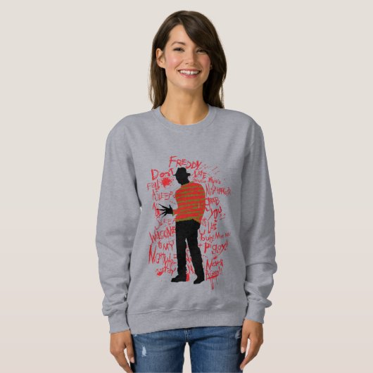 Sweatshirt Les Griffes de la nuit | Ne vous endormez pas (Devant entier)