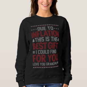 Sweatshirt Les hommes à cause de l'inflation meilleur grand-p
