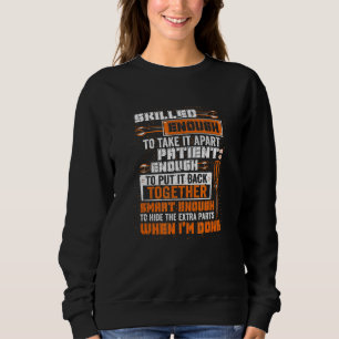 Sweatshirt Les Hommes Assez Intelligents Pour Masquer Les Piè