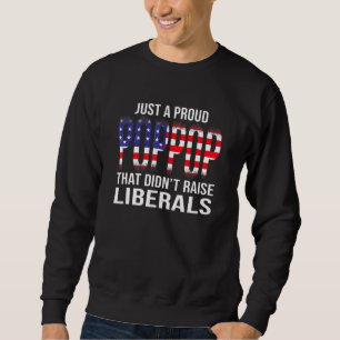 Sweatshirt Les Hommes Juste Une Poppop Fière Qui N'A Pas Élev