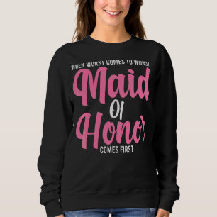 Sweatshirt Les Hommes Quand Le Pire Vient À La Pire Femme D'H