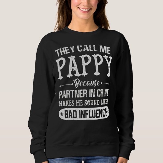 Sweatshirt Les Hommes Qu'On M'Appelle Pappy Parce Que Partena (Devant)