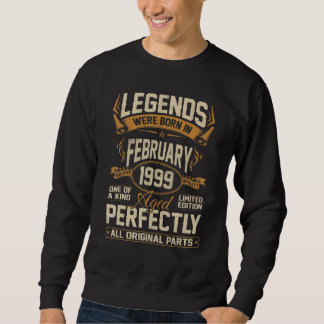 Sweatshirt Les Légendes Sont Nées En Février 1999 23e Anniver